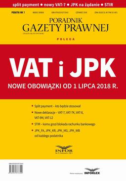 ebook VAT i JPK Nowe obowiązki od 1 lipca 2018 r