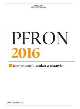 ebook PFRON 2016. Komentarz do zmian w ustawie