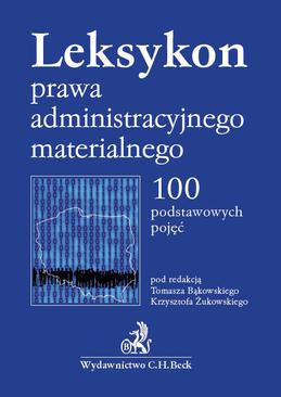 ebook Leksykon prawa administracyjnego materialnego. 100 podstawowych pojęć