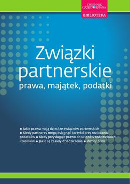 ebook Związki partnerskie – prawa, majątek, podatki