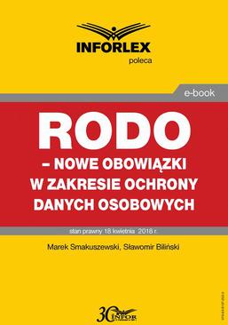 ebook RODO - nowe obowiązki w zakresie ochrony danych osobowych