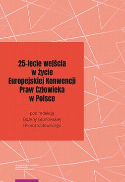 ebook 25-lecie wejścia w życie Europejskiej Konwencji Praw Człowieka w Polsce
