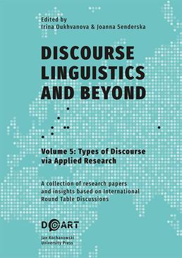 ebook Discourse Linguistics and Beyond, vol. 5, Types of Discourse via Applied Research