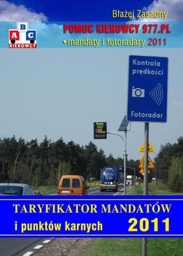 ebook Taryfikator mandatów i punktów karnych 2011.