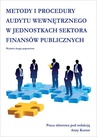 ebook Metody i procedury audytu wewnętrznego w jednostkach sektora finansów publicznych - 