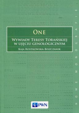 ebook One Wywiady Teresy Torańskiej w ujęciu genologicznym