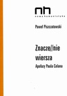 ebook Znacze//nie wiersza - Paweł Piszczatowski
