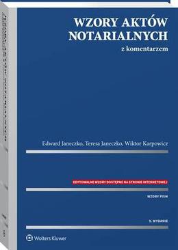 ebook Wzory aktów notarialnych z komentarzem