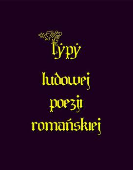 ebook Typy ludowe poezji romańskiej