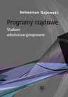 ebook Programy rządowe - Sebastian Gajewski