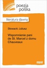 ebook Wspomnienie pani de St. Marcel z domu Chauveaux - Juliusz Słowacki