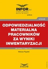 ebook Odpowiedzialność materialna pracowników za wyniki inwentaryzacji - Mariusz Pigulski
