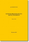 ebook Słownik bibliograficzny języka polskiego Tom 2 (D-G) - Jan Wawrzyńczyk
