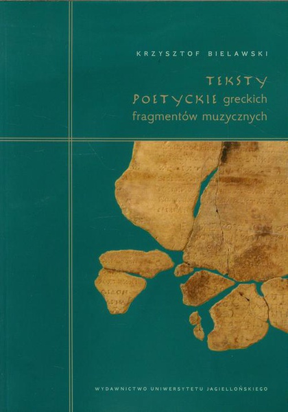 Okładka:Teksty poetyckie greckich fragmentów muzycznych 