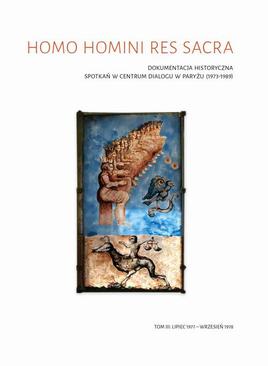 ebook Homo homini res sacra Dokumentacja historyczna spotkań w Centrum Dialogu w Paryżu (1973-1989), t. 3: Lipiec 1977 – wrzesień 1978