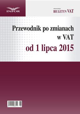 ebook Przewodnik po zmianach w VAT od 1 lipca 2015 r