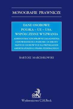ebook Dane osobowe: Polska – UE – USA. Współczesne wyzwania.