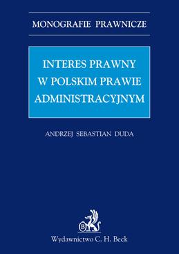 ebook Interes prawny w polskim prawie administracyjnym