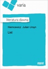 ebook List - Julian Ursyn Niemcewicz