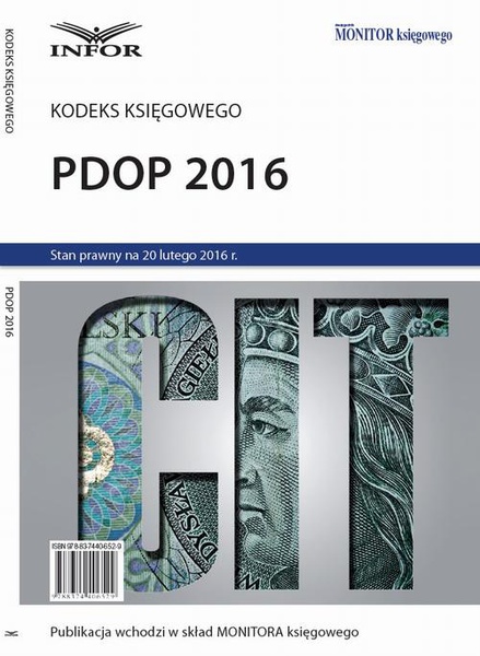 Okładka:Kodeks księgowego - PDOP 2016 