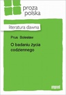 ebook O Badaniu Życia Codziennego - Bolesław Prus