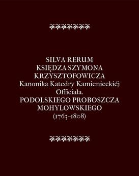 ebook Silva Rerum Księdza Szymona Krzysztofowicza
