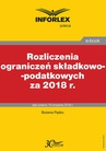 ebook Rozliczenia ograniczeń składkowo-podatkowych za 2018 r - Bożena Pęśko