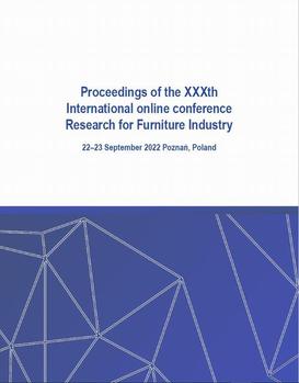 ebook Proceedings of the XXXth International online conference Research for Furniture Industry 22–23 September 2022 Poznań, Poland