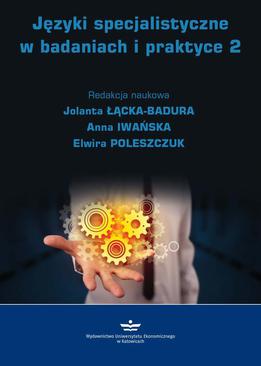 ebook Języki specjalistyczne w badaniach i praktyce 2