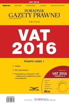 ebook Podatki 2016/03 - Podatki cz. I VAT 2016