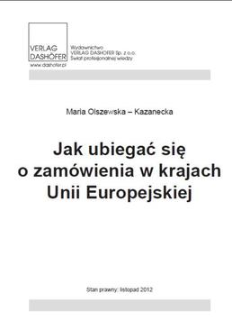 ebook Jak ubiegać się o zamówienia w krajach Unii Europejskiej