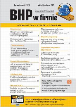 ebook „BHP w firmie” kwiecień/maj 2023