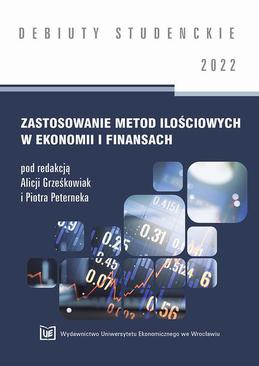 ebook Zastosowanie metod ilościowych w ekonomii i finansach 2022