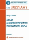 ebook Analiza zagadnień odwrotnych przewodnictwa ciepła - Henryk Kamiński