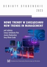 ebook Nowe trendy w zarządzaniu. New trends in mamagement - 
