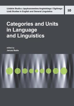 ebook Categories and Units in Language and Linguistics