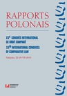 ebook Rapports Polonais. XXe Congrès International de Droit Comparé - 