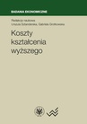 ebook Koszty kształcenia wyższego - Urszula Sztanderska,Gabriela Grotkowska