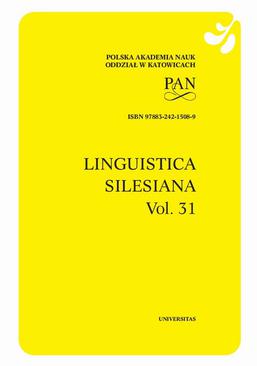 ebook Linguistica Silesiana, vol. 31