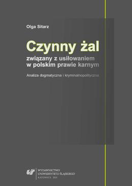 ebook Czynny żal związany z usiłowaniem w polskim prawie karnym