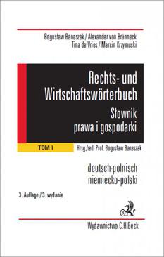 ebook Rechts- und Wirtschaftswörterbuch. Słownik prawa i gospodarki. Tom 1