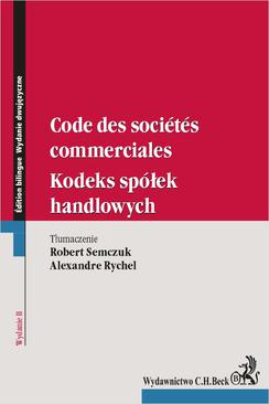 ebook Kodeks spółek handlowych. Code des societes commerciales
