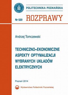 ebook Techniczno-ekonomiczne aspekty optymalizacji wybranych układów elektrycznych
