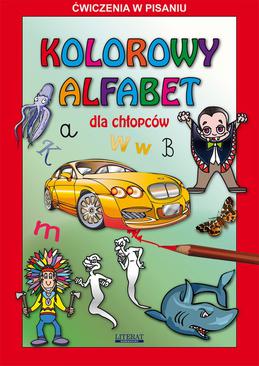ebook Kolorowy alfabet dla chłopców. Ćwiczenia w pisaniu