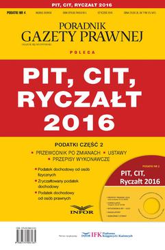 ebook Podatki 2016/04 PIT, CIT, Ryczałt