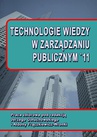 ebook Technologie wiedzy w zarządzaniu publicznym ’11 - 