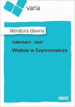 ebook Wejście W Szymonowicza