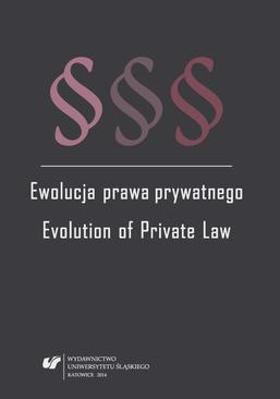 ebook Ewolucja prawa prywatnego