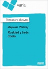 ebook Rozkład y treść dzieła - Walenty Majewski