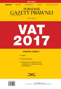 ebook VAT 2017. Podatki część 1